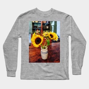 Sunflowers - Vase of Sunflowers Long Sleeve T-Shirt